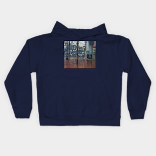 Market Street Corner Lights Kids Hoodie